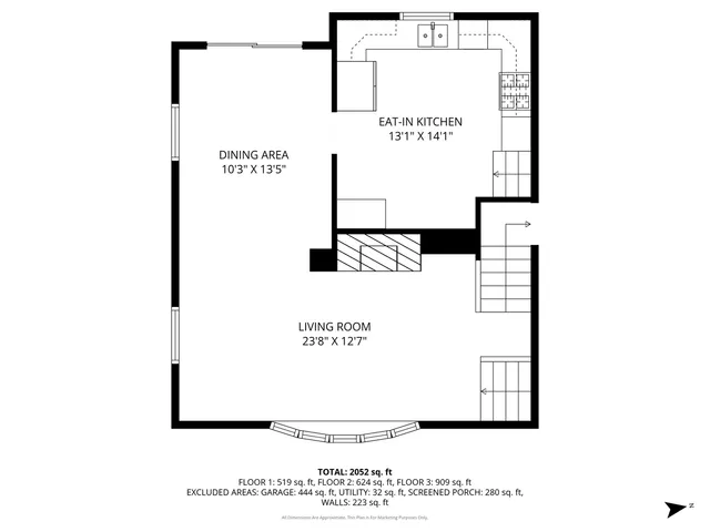 $415,000 | 7S355 Midfield Drive, Aurora, IL 60506