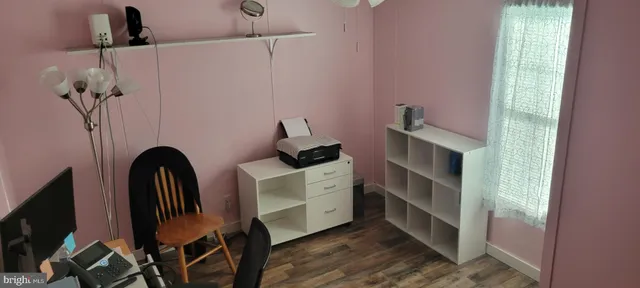 a close view of closet and utility room