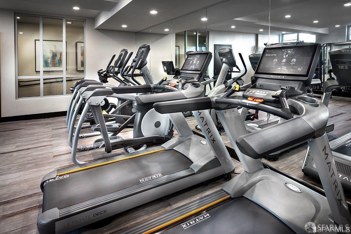 2655 Bush Street, Unit 603 San Francisco, CA 94115 - Photo 23 of 36 a view of a room with gym equipment
