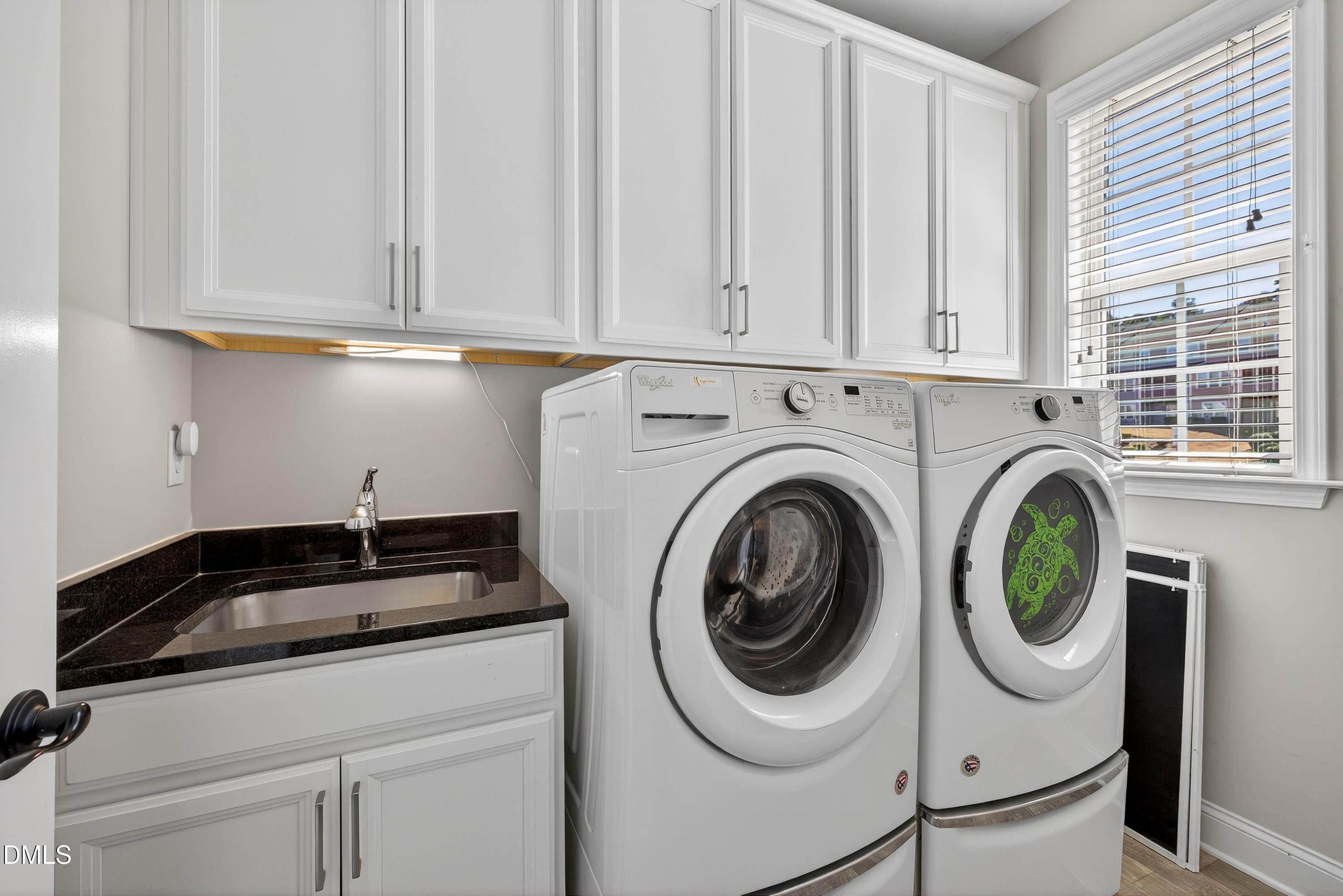 2512 Rambling Creek Road Apex, NC 27523 - Photo 24 of 64 Outstanding Laundry Storage and Utility Sink!