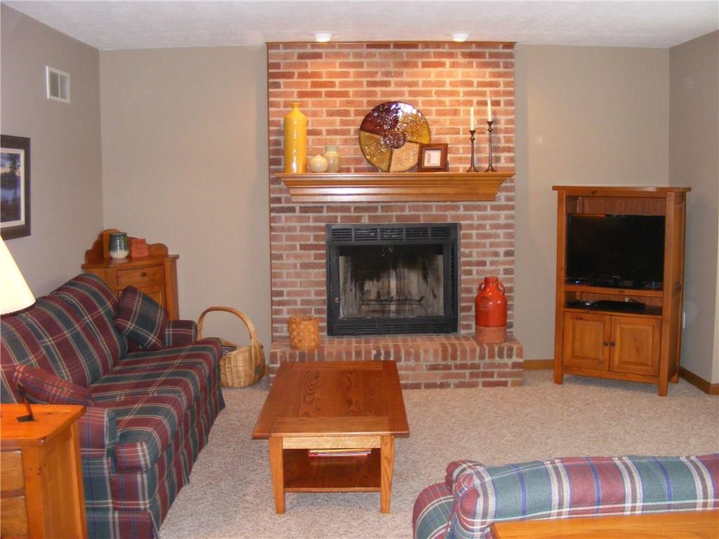 304 Kozy Corner Road Valencia, PA 16059 - Photo 3 of 23 Family Room with Brick Wood-Burning Fireplace