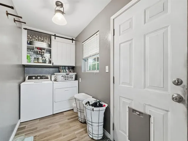 a room with storage and utility