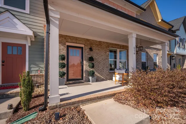 front view of a house with a porch