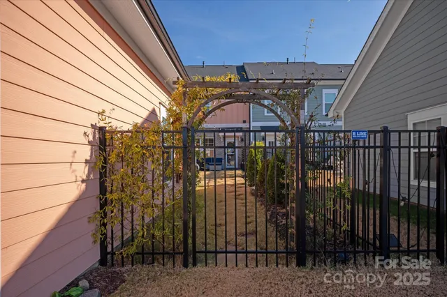 a front view of a building with a garage