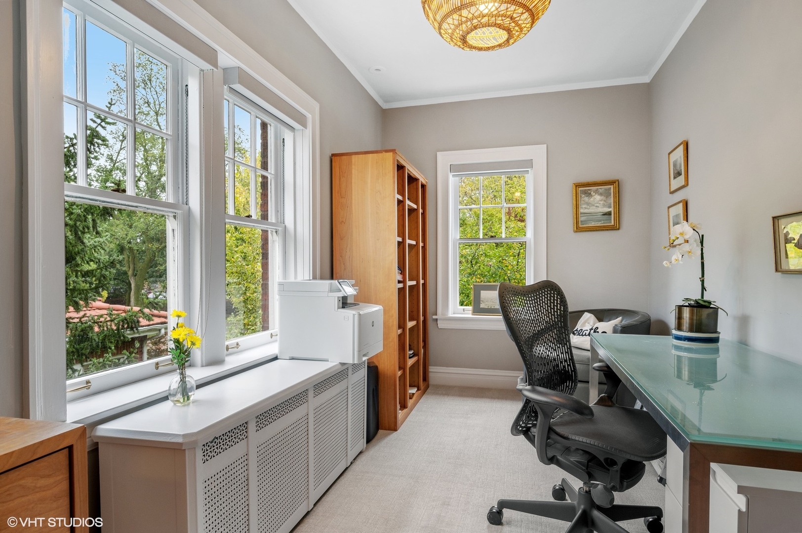 1002 Monroe Avenue River Forest, IL 60305 - Photo 19 of 31 a view of a workspace with furniture and a window