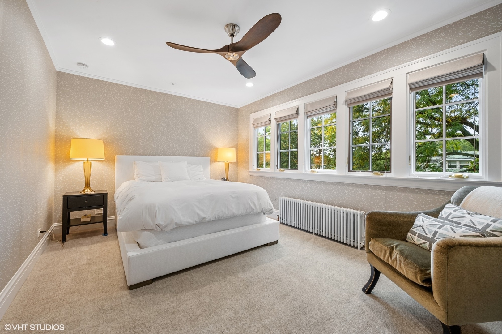 1002 Monroe Avenue River Forest, IL 60305 - Photo 20 of 31 a bedroom with a bed a couch and a large window