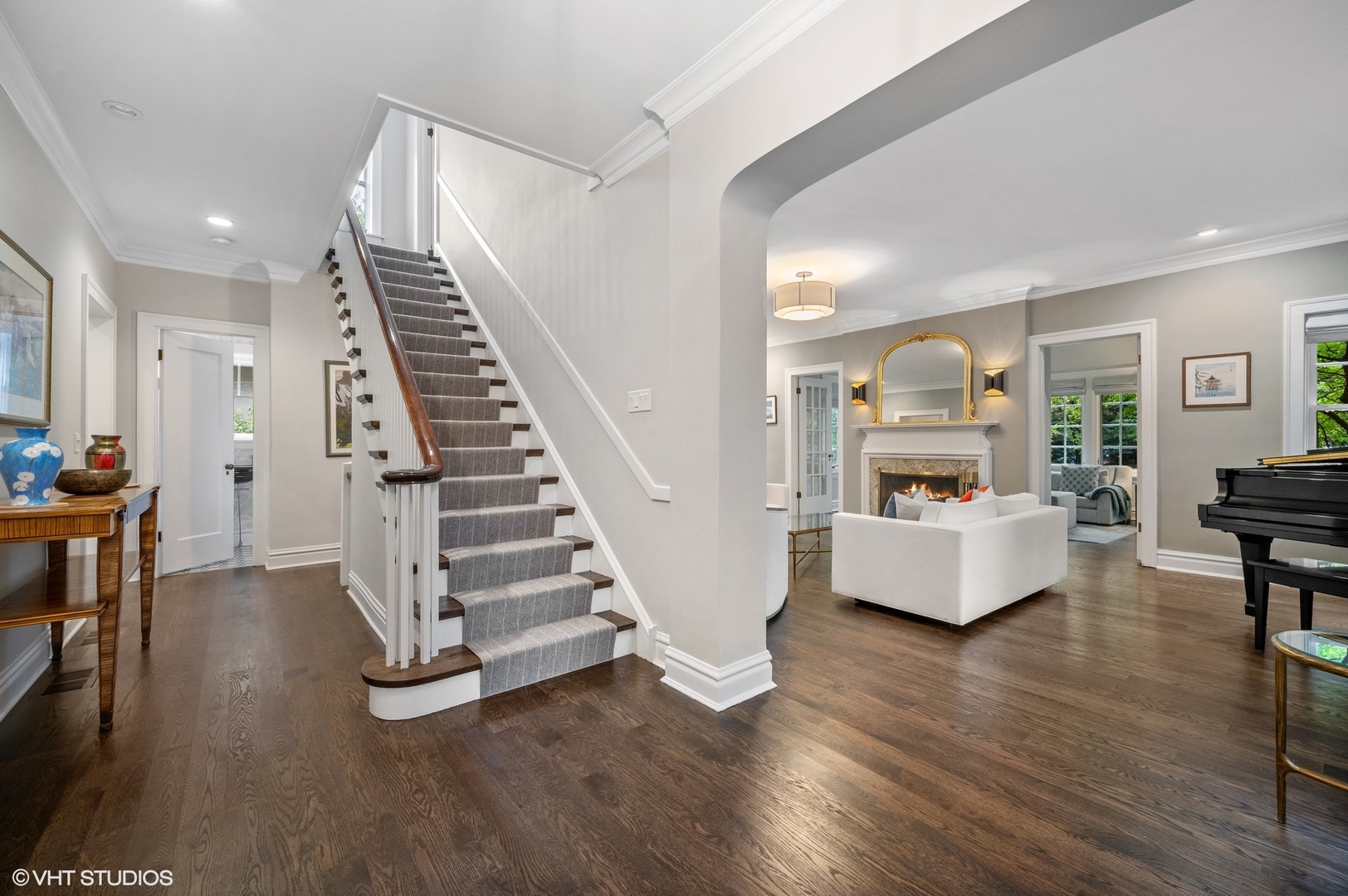 1002 Monroe Avenue River Forest, IL 60305 - Photo 3 of 31 a living room with furniture and a wooden floor
