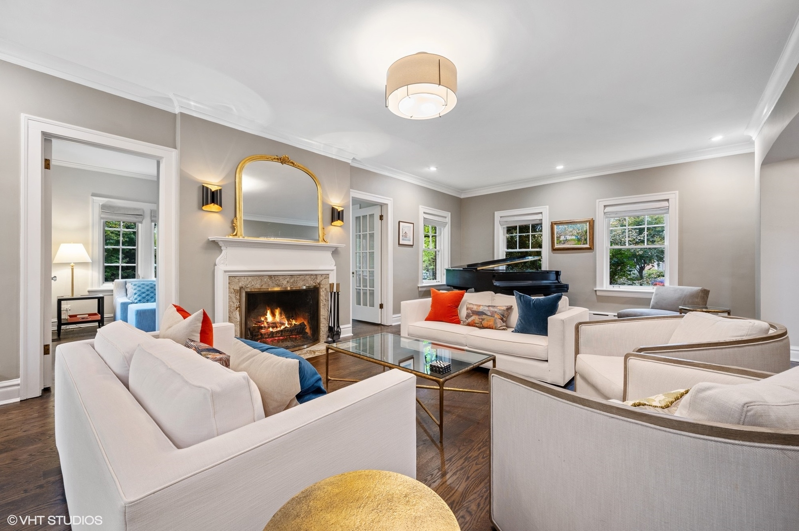 1002 Monroe Avenue River Forest, IL 60305 - Photo 4 of 31 a living room with furniture fireplace and a large window