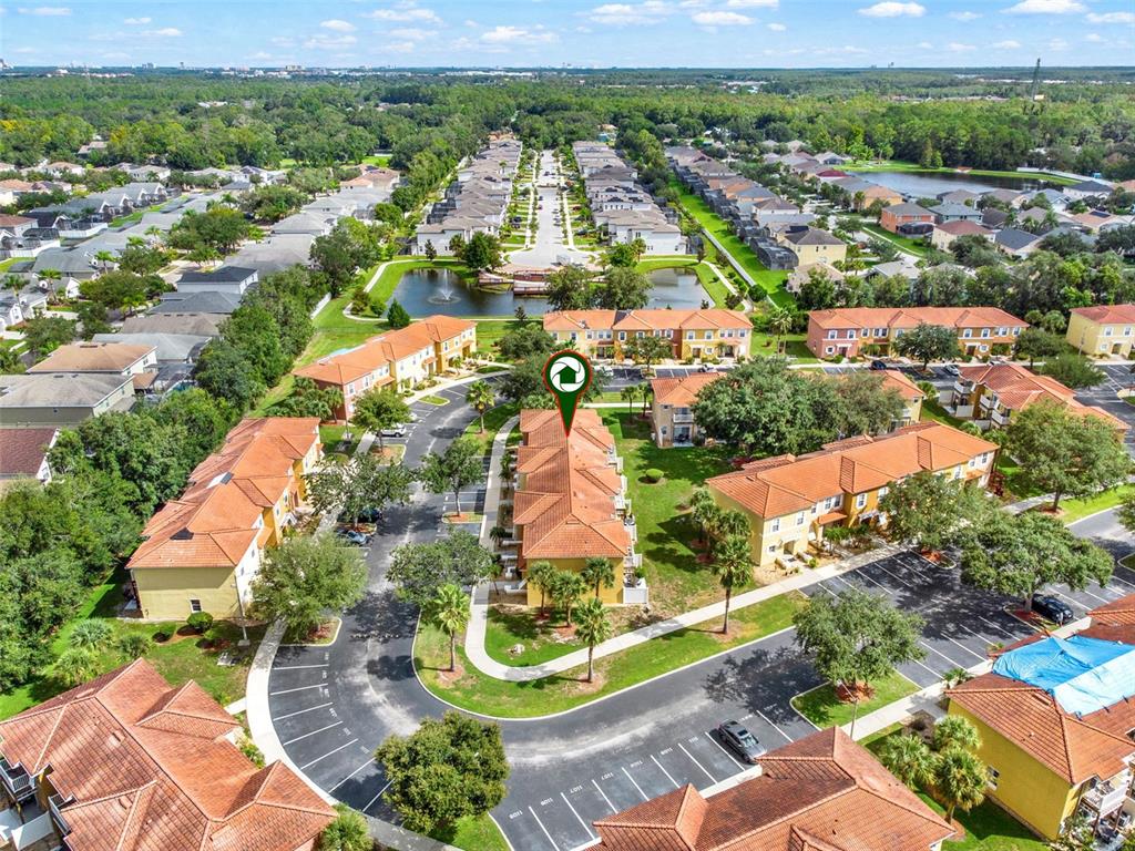 1086 Park Ridge Circle Kissimmee, FL 34746 - Photo 29 of 57 an aerial view of residential houses with outdoor space and street view