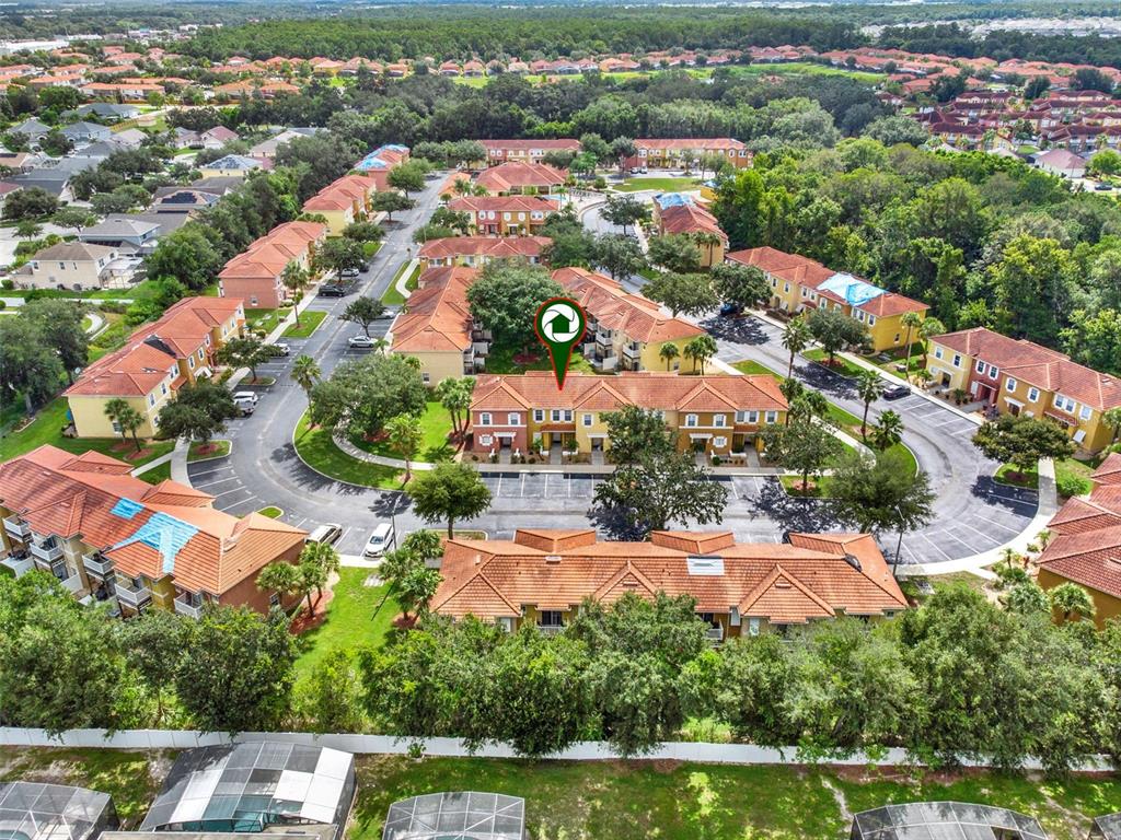 1086 Park Ridge Circle Kissimmee, FL 34746 - Photo 30 of 57 an aerial view of residential houses with outdoor space and river