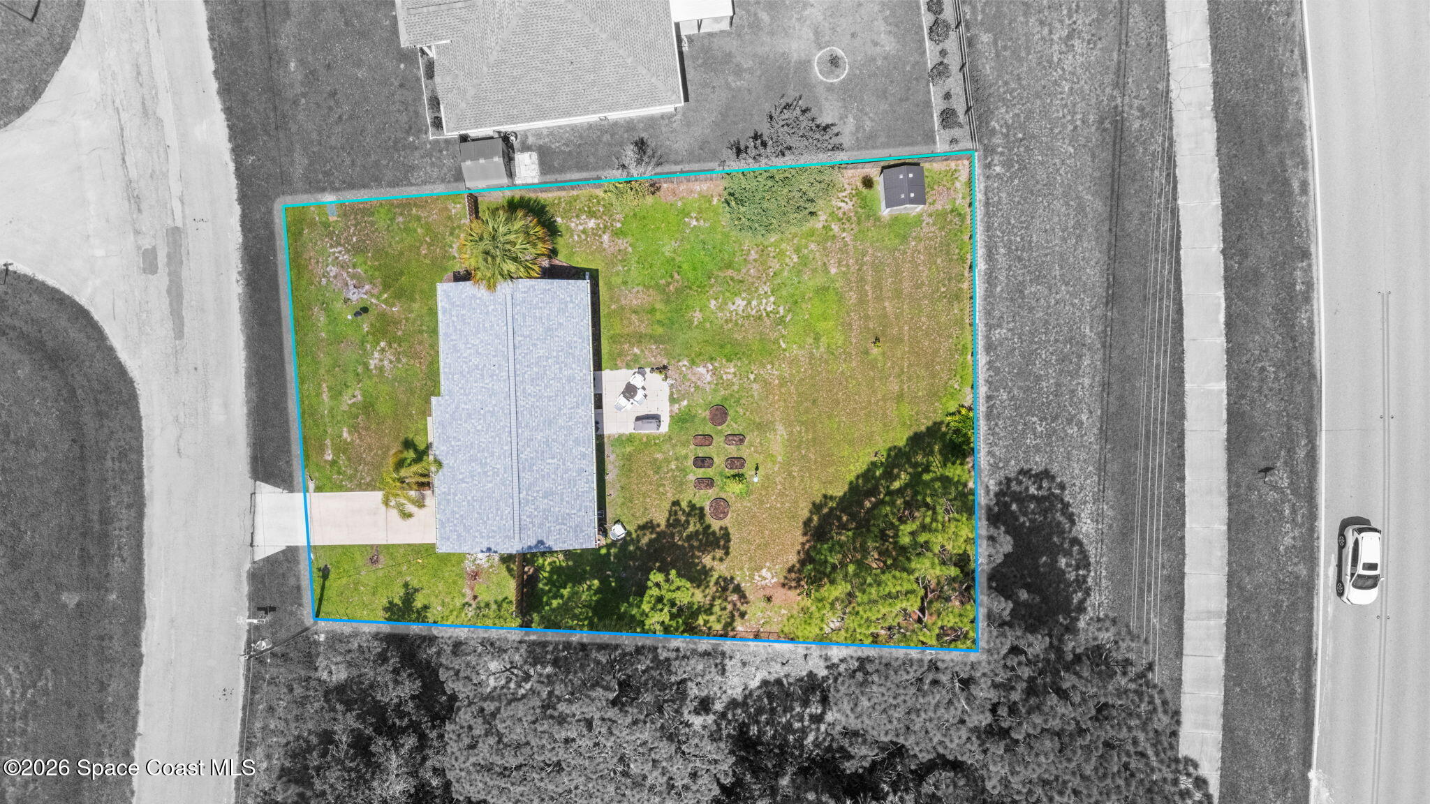 383 Lisa Road Northeast Palm Bay, FL 32907 - Photo 20 of 21 2-web-or-mls-LISA lot line