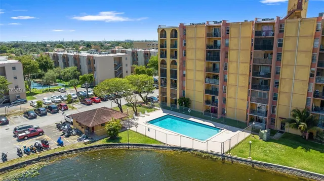 a view of a city with tall buildings