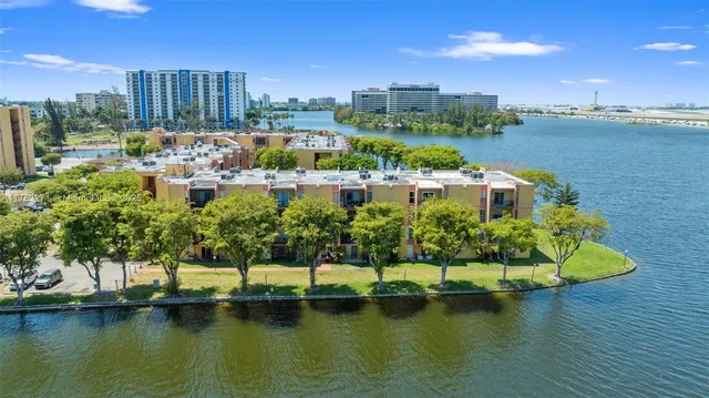 a view of building with an outdoor space and seating space