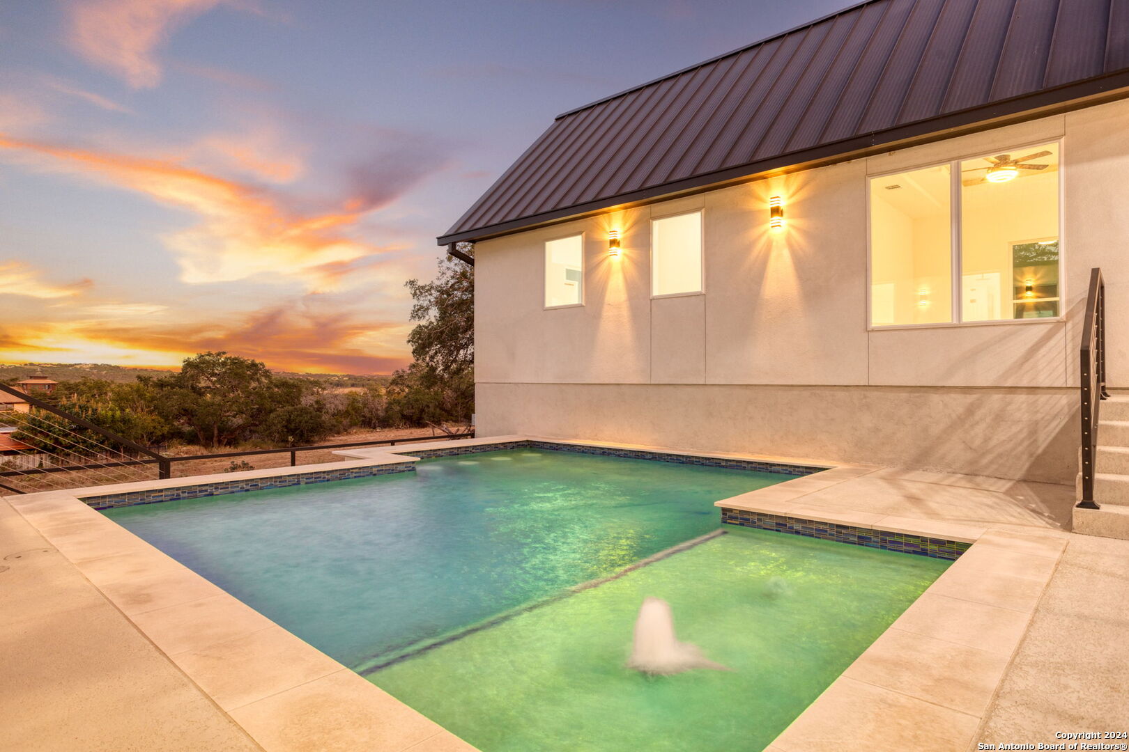 3079 Campestres Spring Branch, TX 78070 - Photo 33 of 38 a view of a swimming pool with a yard