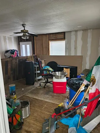 a living room with lots of furniture