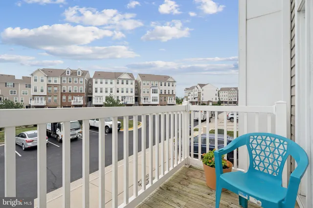 a view of a city from a balcony