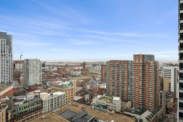 an aerial view of city