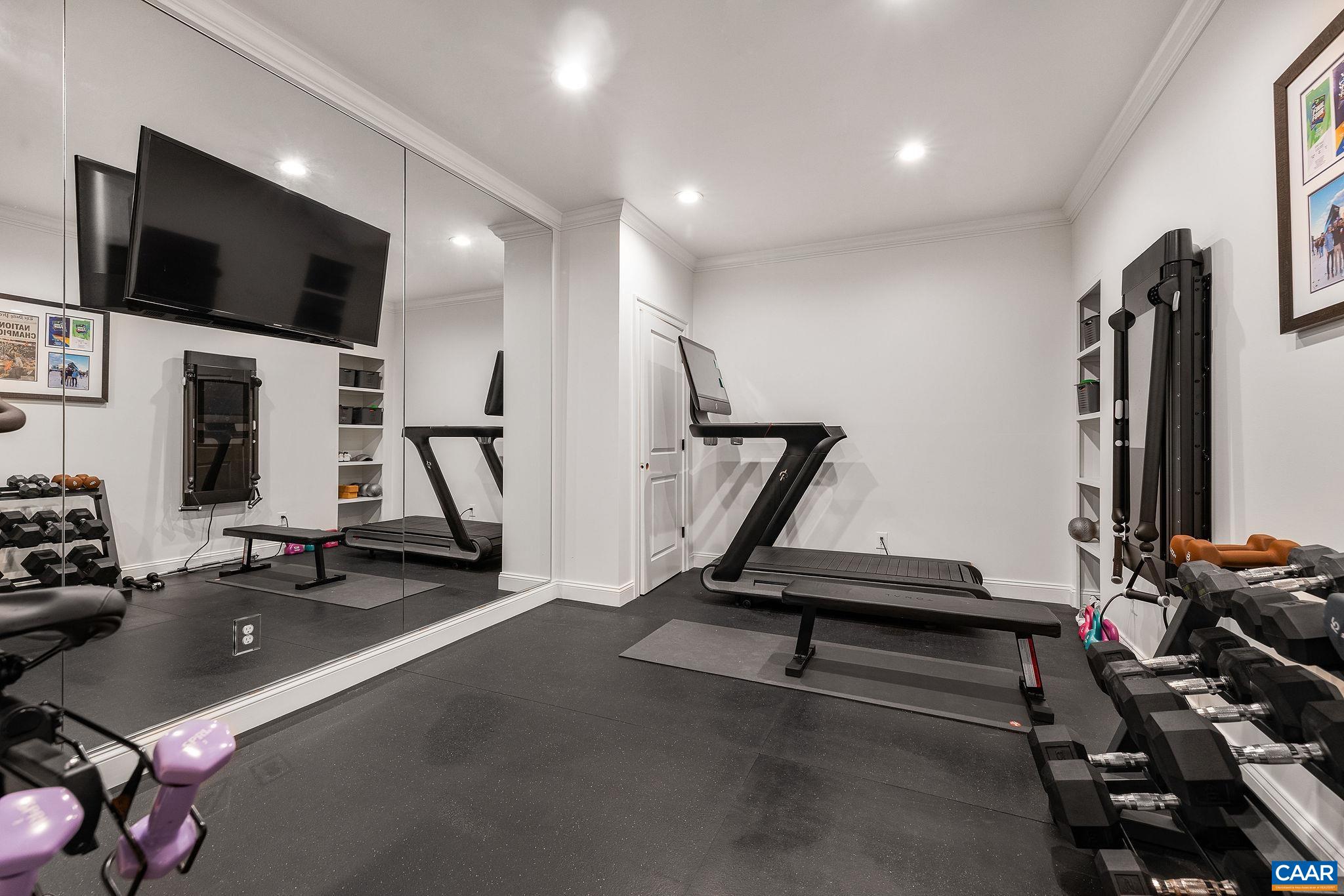 1421 Dairy Road Charlottesville, VA 22903 - Photo 46 of 57 a view of a room with gym equipment