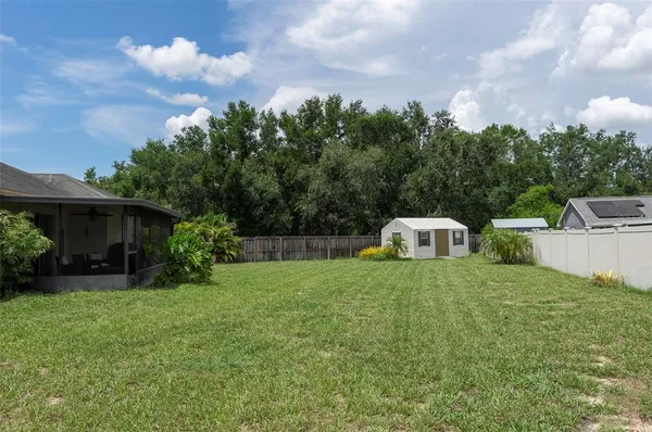 a house view with a garden space