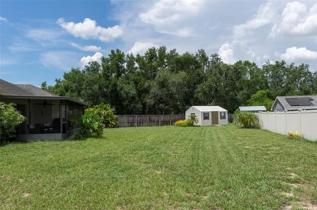 a house view with a garden space