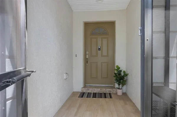 a view of an entryway door