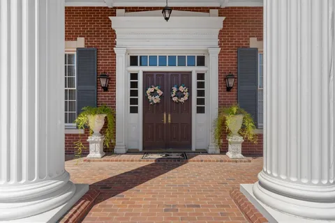 a front view of a house