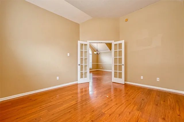 wooden floor in an empty room