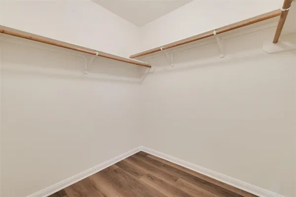a view of small space with racks on the wall