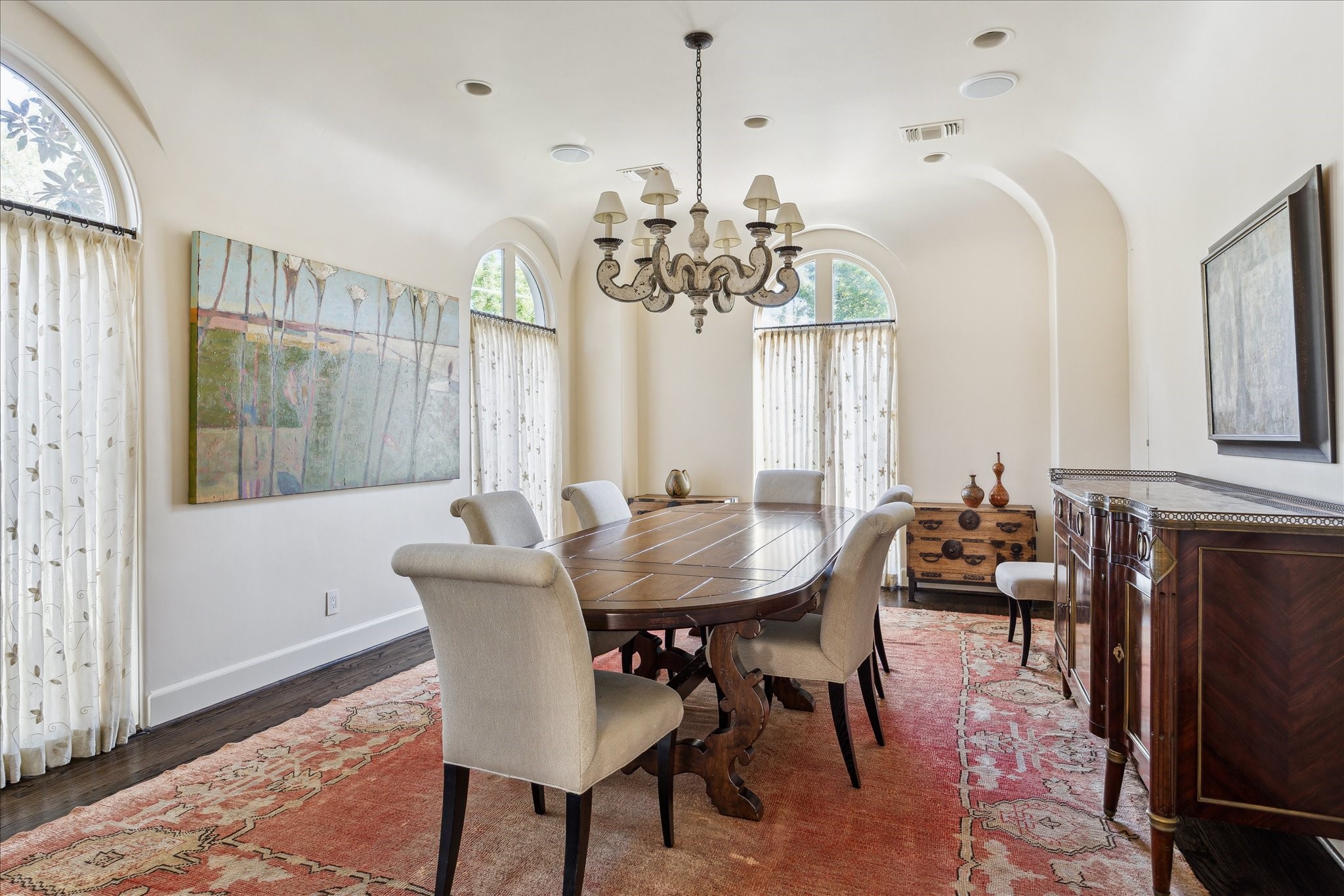 1804 Bolsover Street Houston, TX 77005 - Photo 14 of 46 a view of a a dining room with furniture window and wooden floor