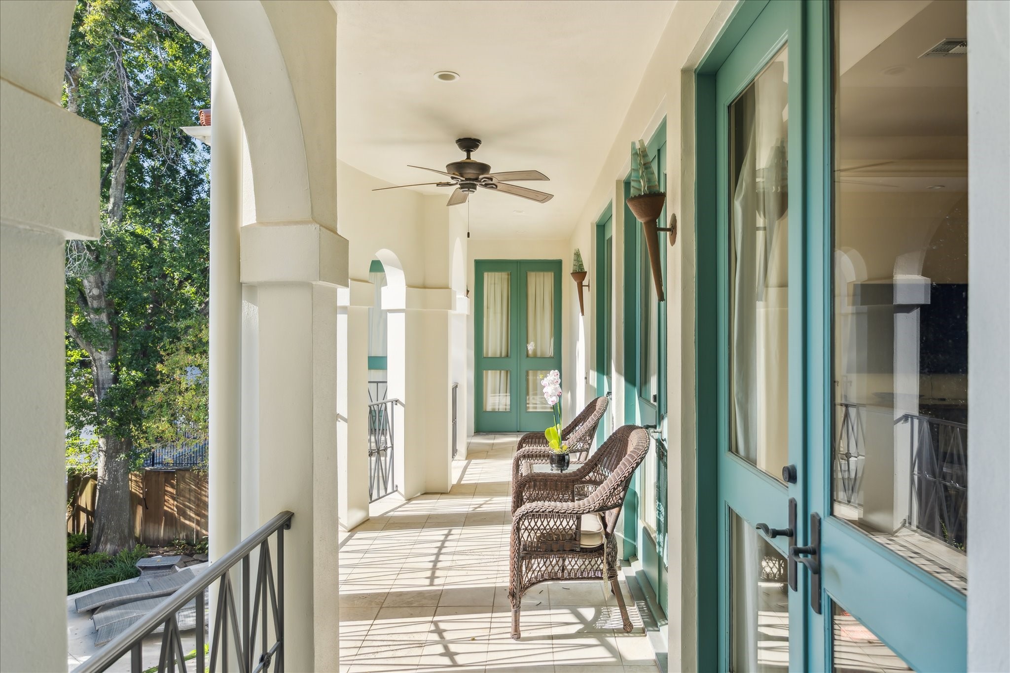 1804 Bolsover Street Houston, TX 77005 - Photo 35 of 46 Balcony off of the primary bedroom and 2nd floor family room.