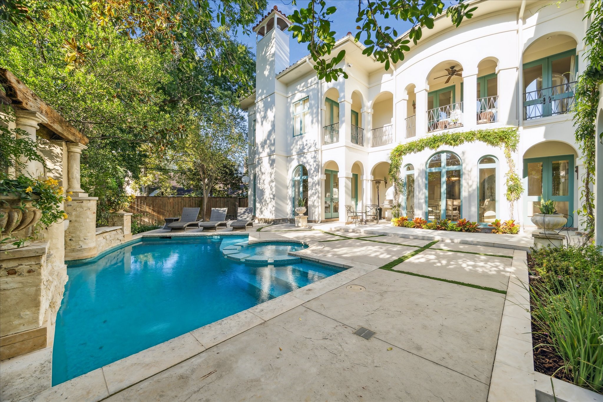 1804 Bolsover Street Houston, TX 77005 - Photo 39 of 46 a view of a building with large trees