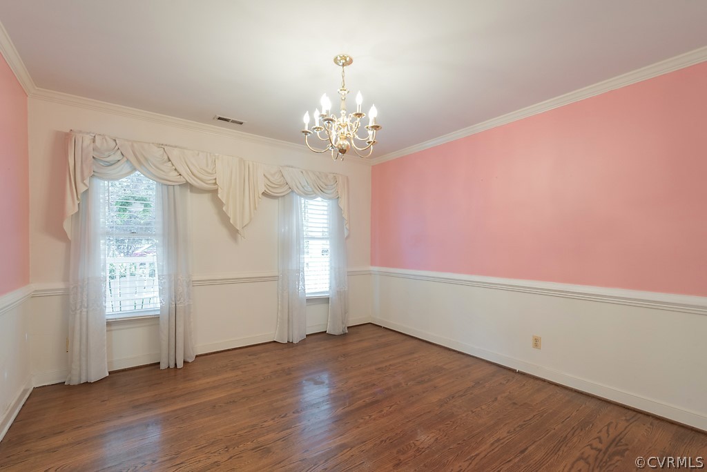 14007 Turtle Hill Road Midlothian, VA 23112 - Photo 9 of 40 wooden floor in an empty room with a window
