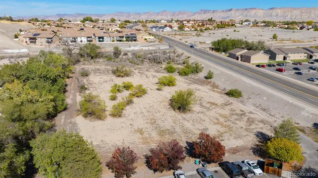 an aerial view of a city with lots of residential buildings