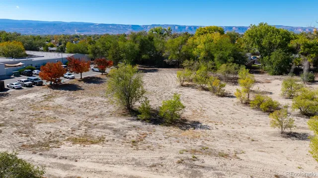 a view of outdoor space with trees all around