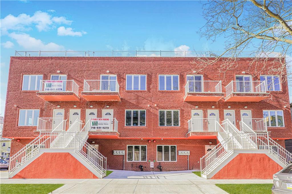 a front view of a house