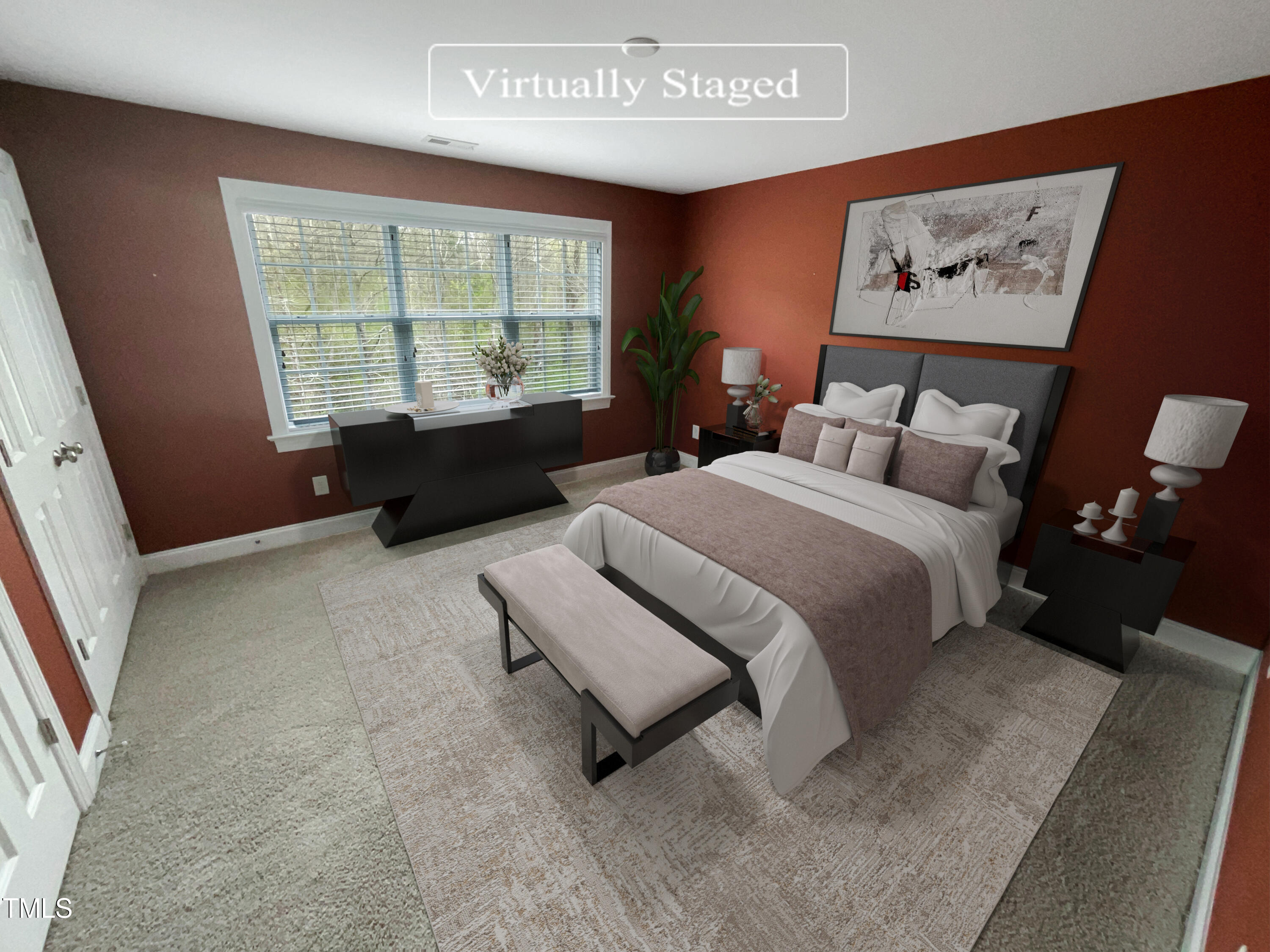 582 Canvas Drive Wake Forest, NC 27587 - Photo 3 of 16 a bedroom with a bed and a window