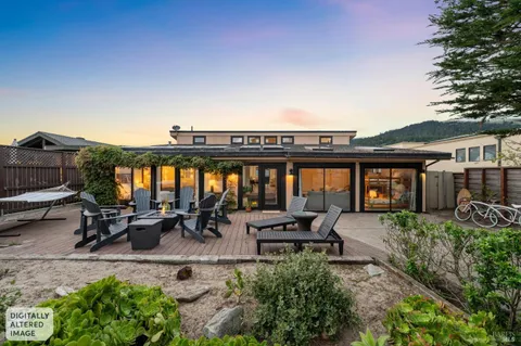 a view of a house with patio