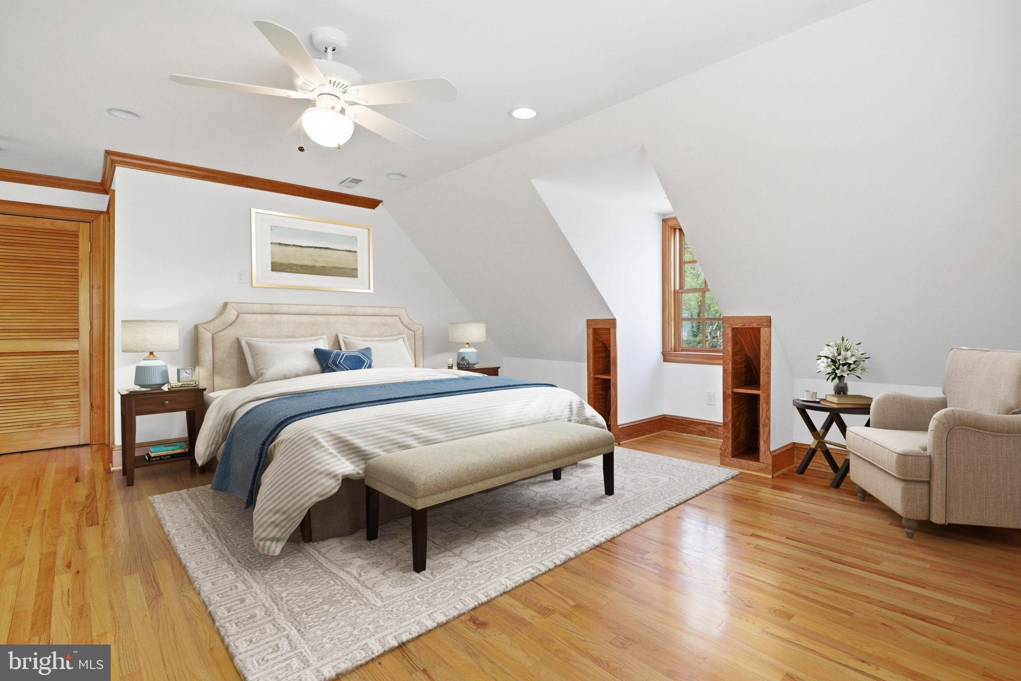 1711 Highland Road Fredericksburg, VA 22401 - Photo 41 of 58 a bedroom with a bed and wooden floor