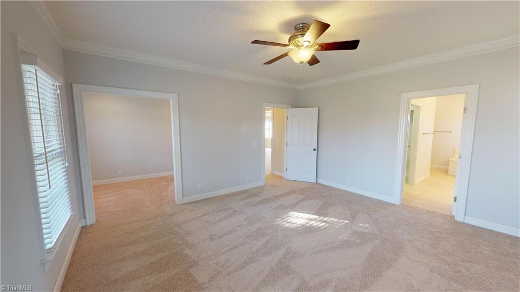 256 Stonecroft Road Mount Airy, NC 27030 - Photo 16 of 30 Master bedroom has new carpet, sitting/office area and large bath with walk-in closet.