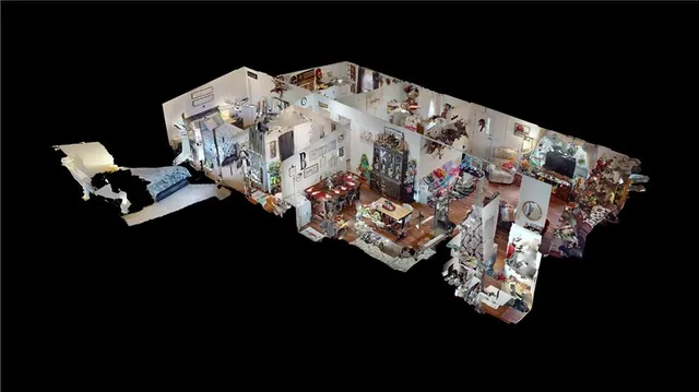 a view of a terrace with sitting area