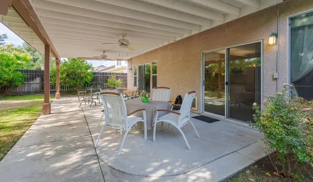 a outdoor space with furniture