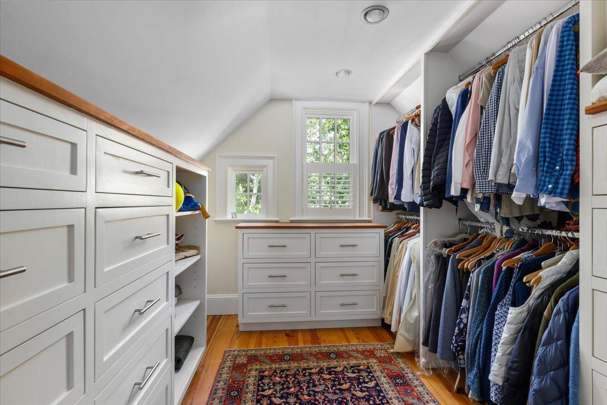 58 Slough Pond Road Truro, MA 02666 - Photo 33 of 82 a view of walk in closet with clothes and shoes