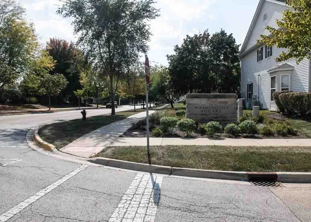 a view of a chairs in a patio