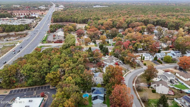 an aerial view of multiple house
