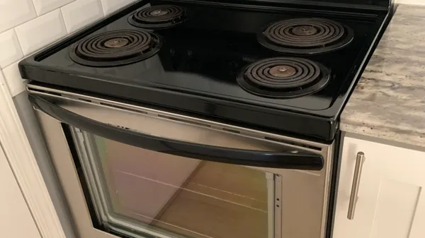 a close view of stove top oven