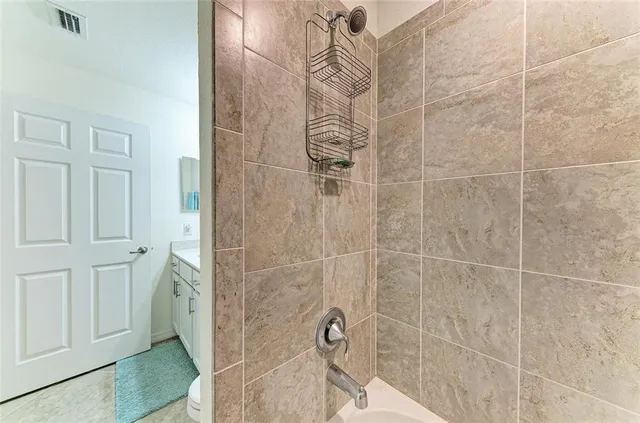 a view of a balcony with furniture