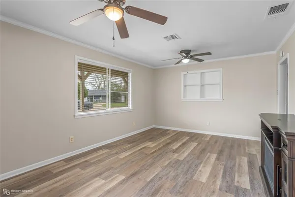 a view of a backyard with a garden