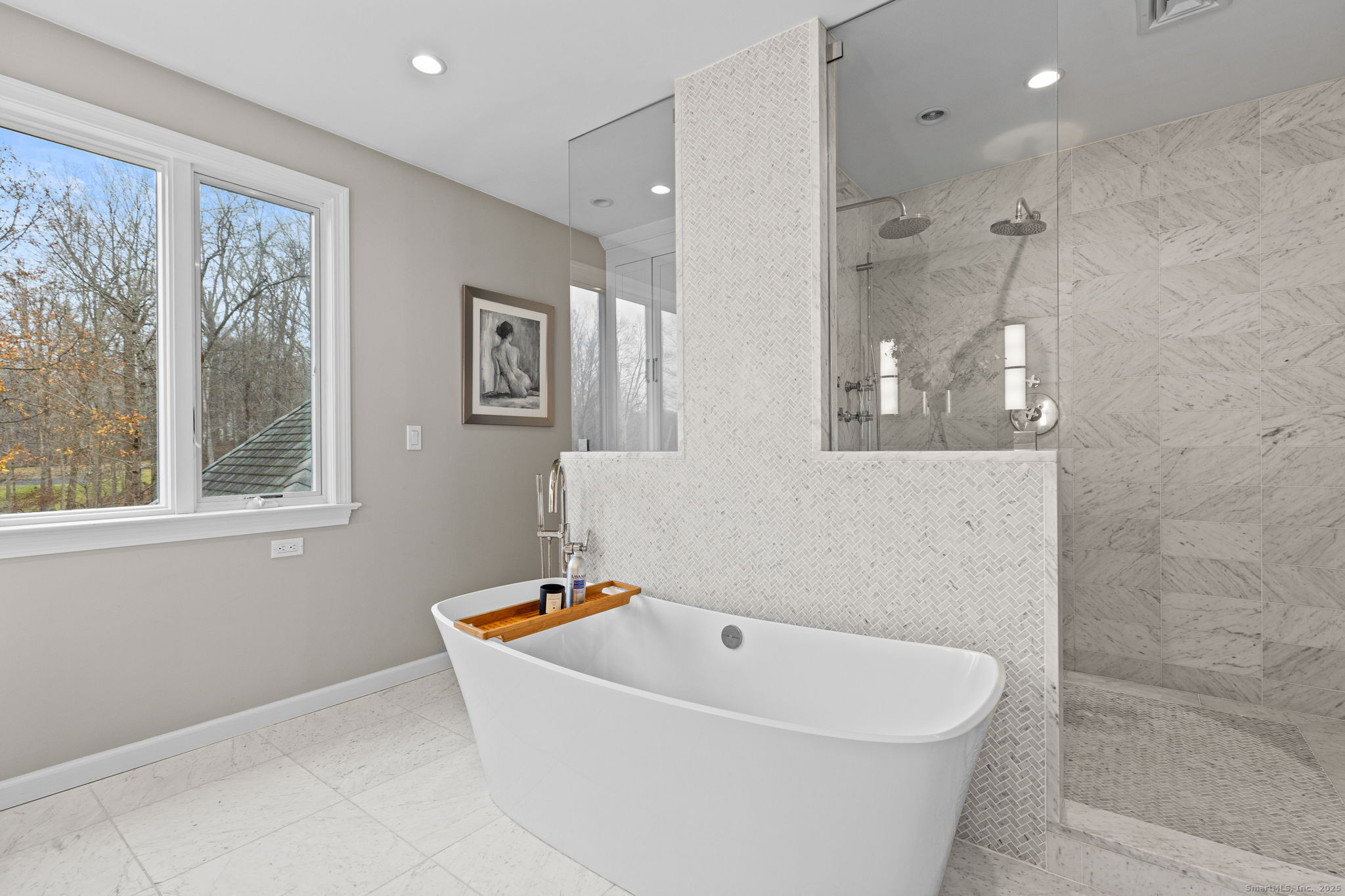 40 Hull Place Ridgefield, CT 06877 - Photo 22 of 40 a white bath tub sitting next to a shower