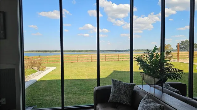 a view of an ocean from a balcony