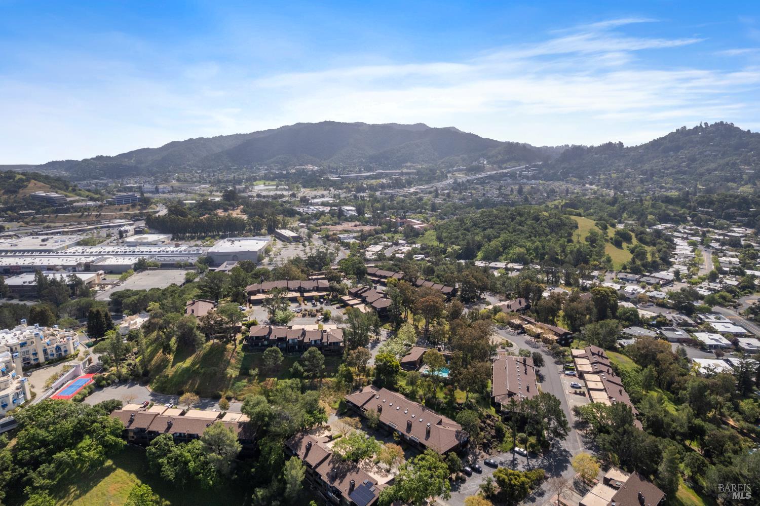 428 El Faisan Drive San Rafael, CA 94903 - Photo 47 of 48 an aerial view of residential house and green space